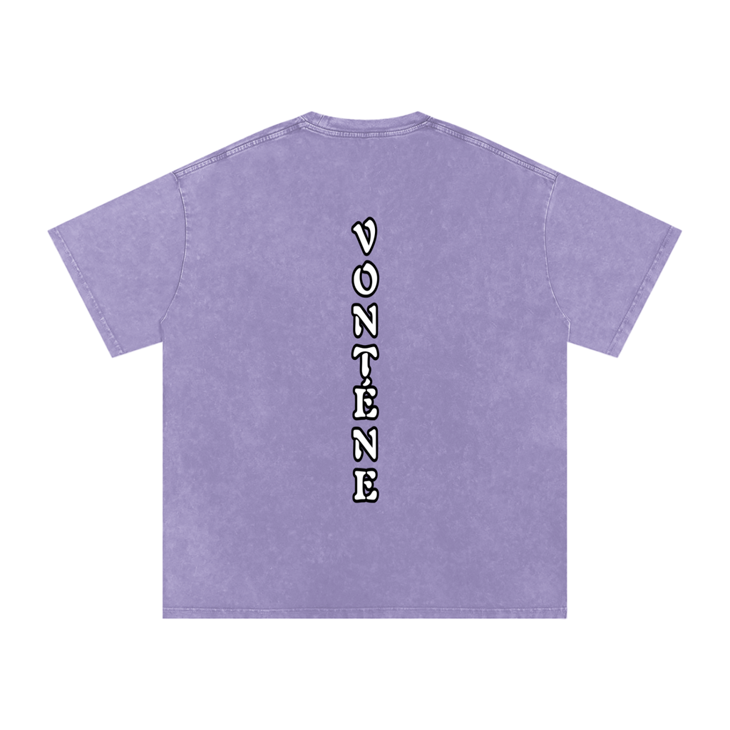 Snow Washed Oversized Cotton T-Shirt